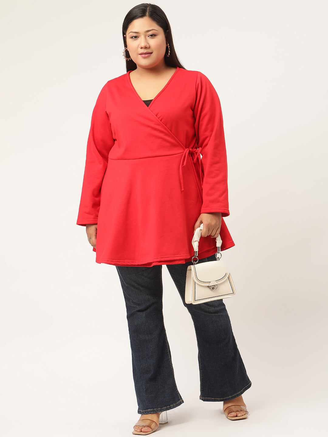 Wrap Intent Fleece Tunic