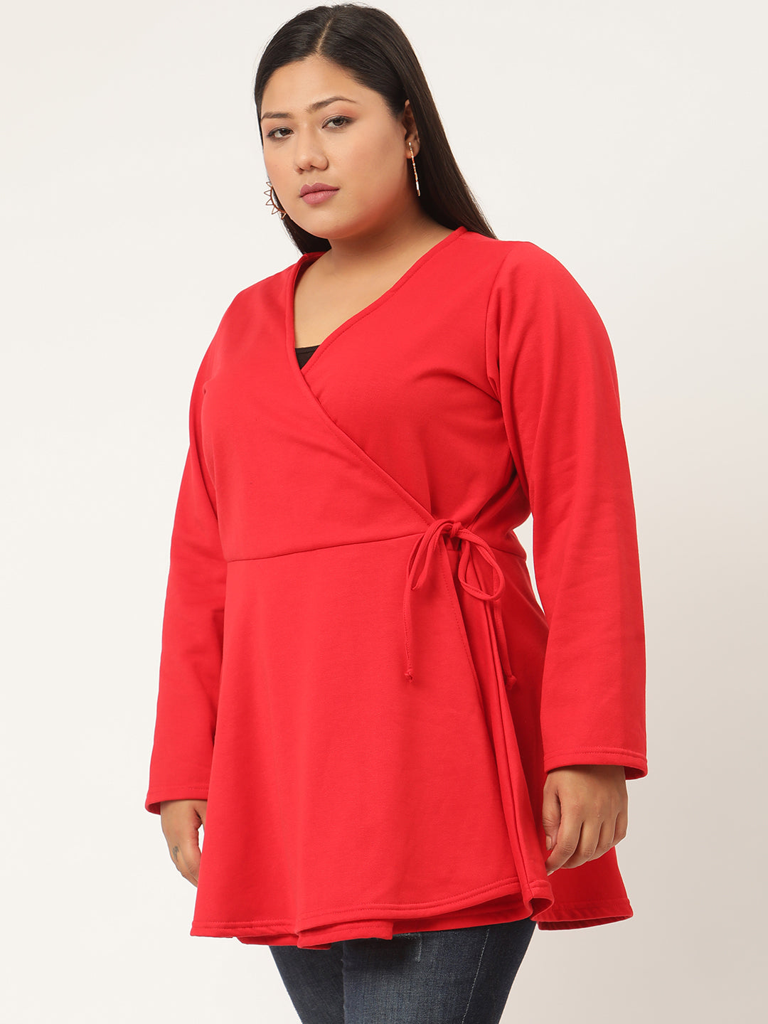 Wrap Intent Fleece Tunic