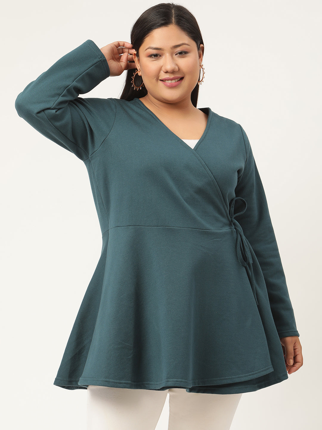 Wrap Intent Fleece Tunic