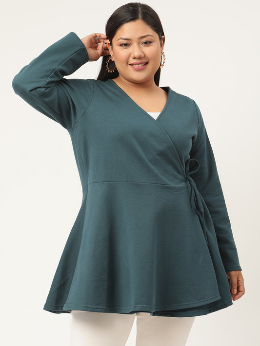 Wrap Intent Fleece Tunic