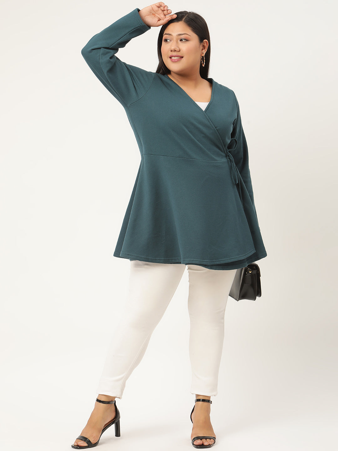 Wrap Intent Fleece Tunic