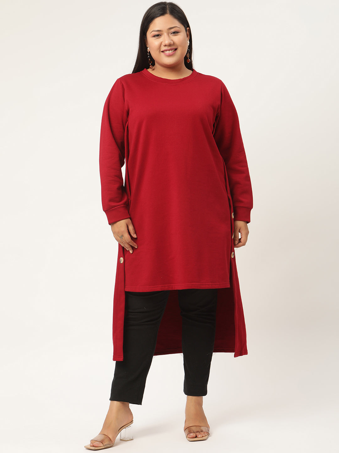 Side Note Fleece Tunic