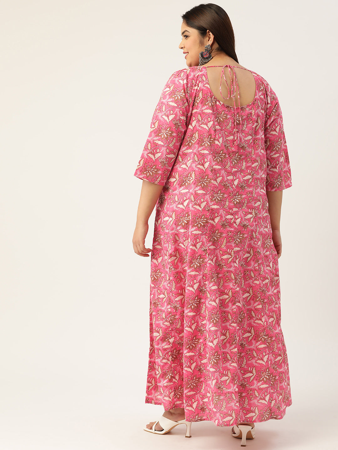 Plus Size Cotton Maxi Dress