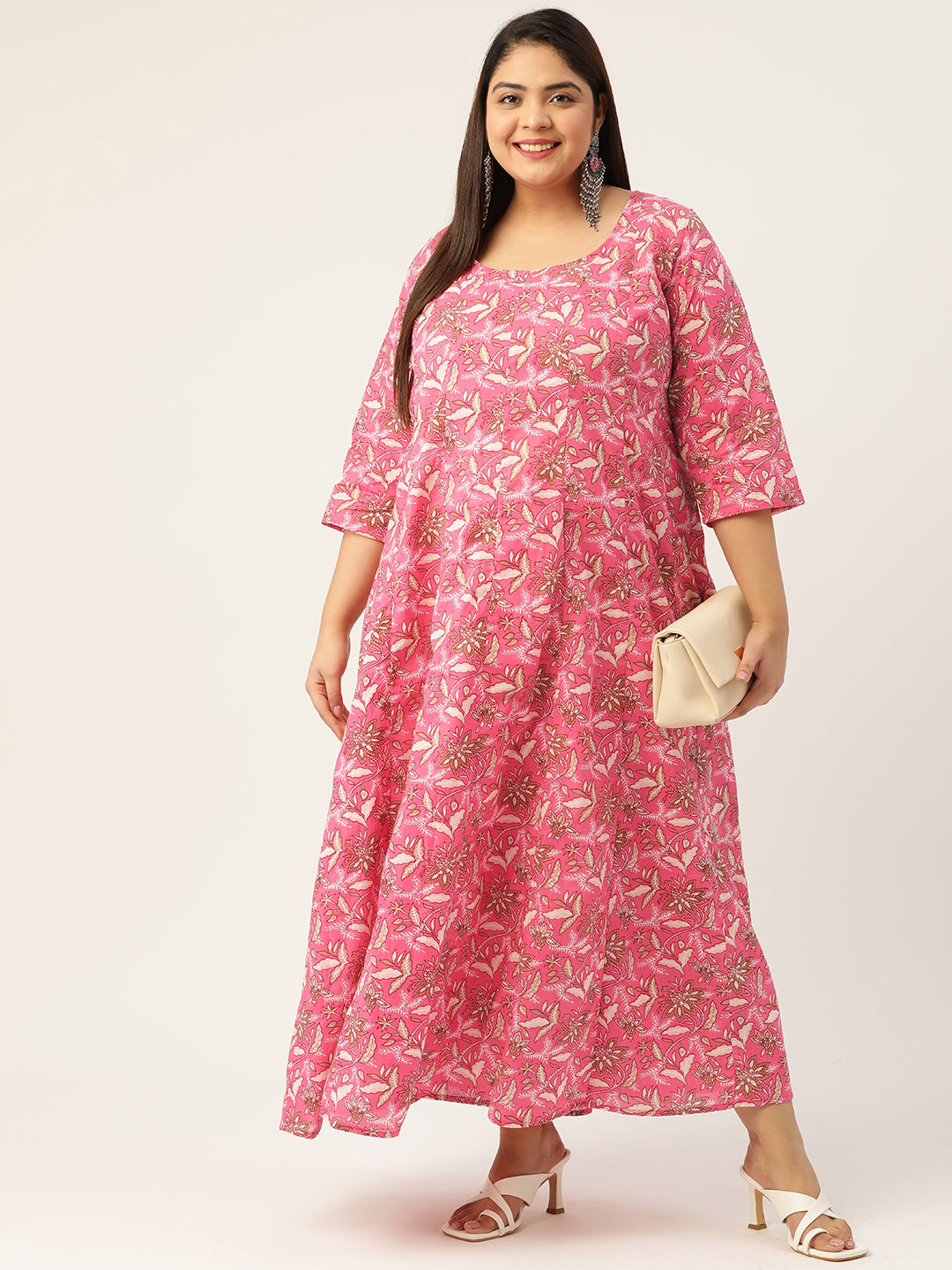 Plus Size Cotton Maxi Dress