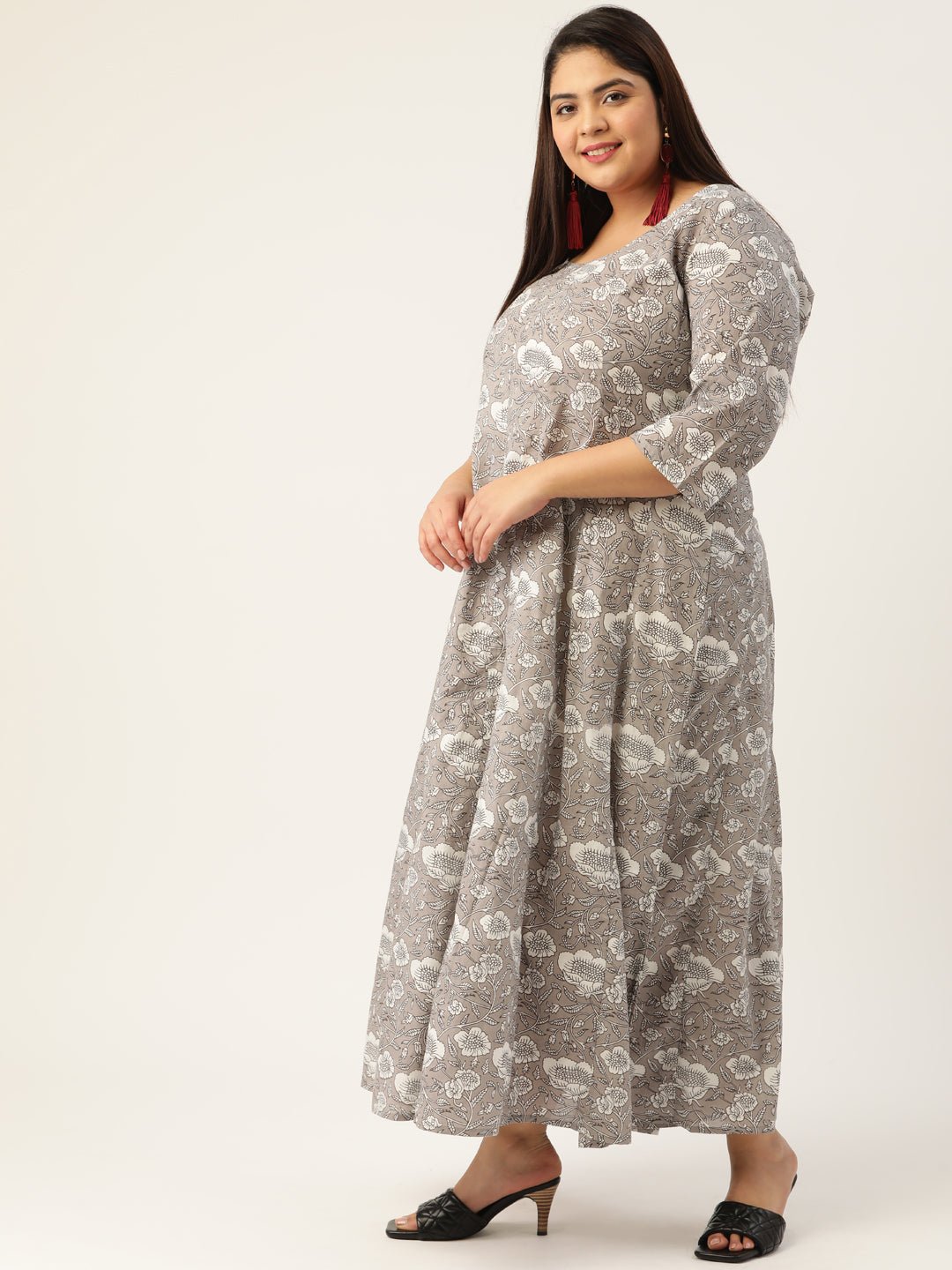 Plus Size Cotton Maxi Dress