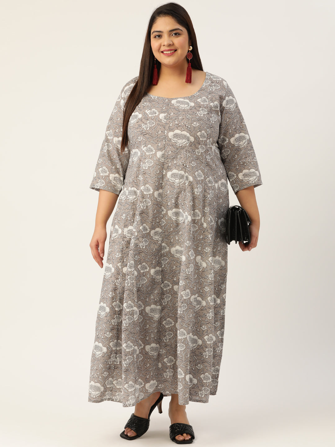 Plus Size Cotton Maxi Dress