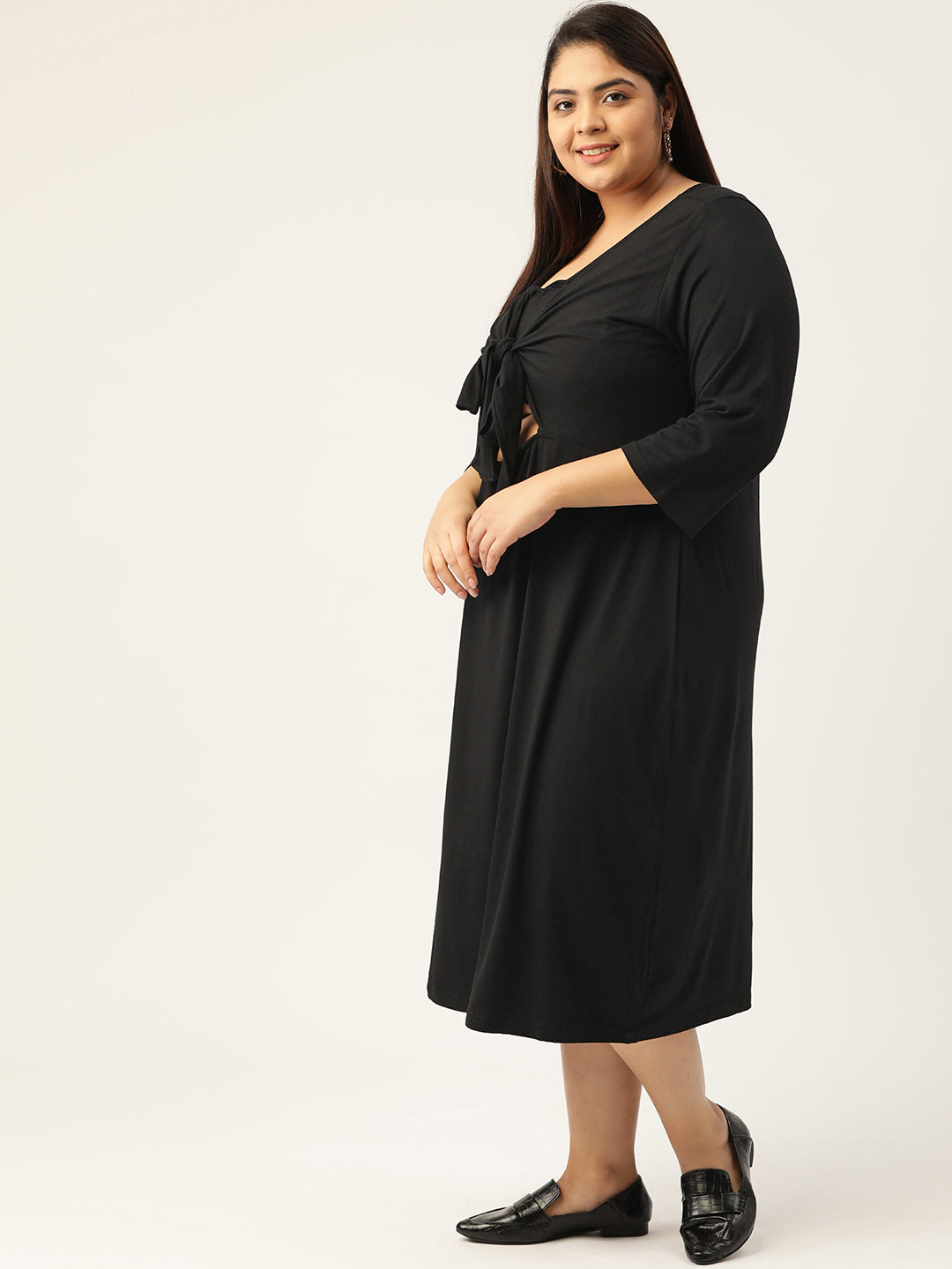 Plus Size knitted Midi Dress