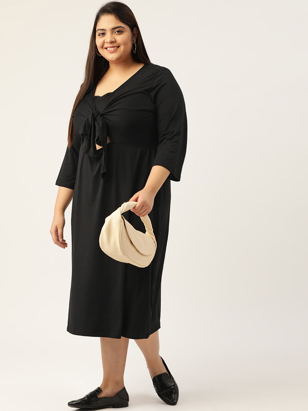 Plus Size knitted Midi Dress