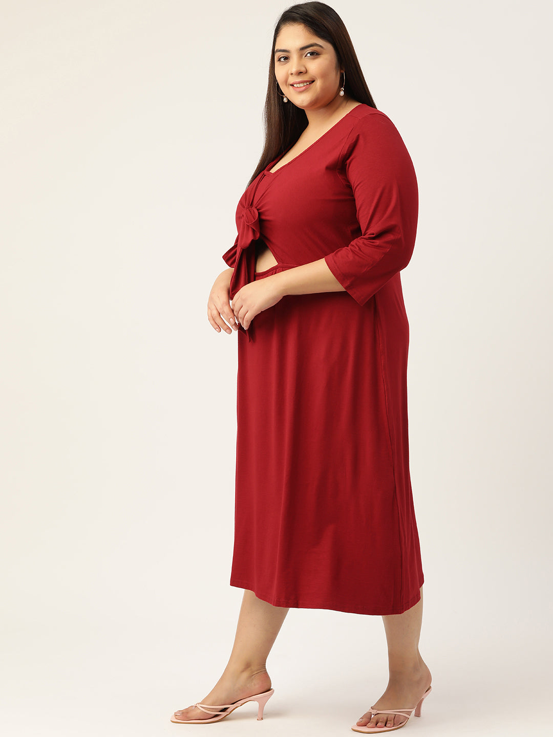 Plus Size knitted Midi Dress