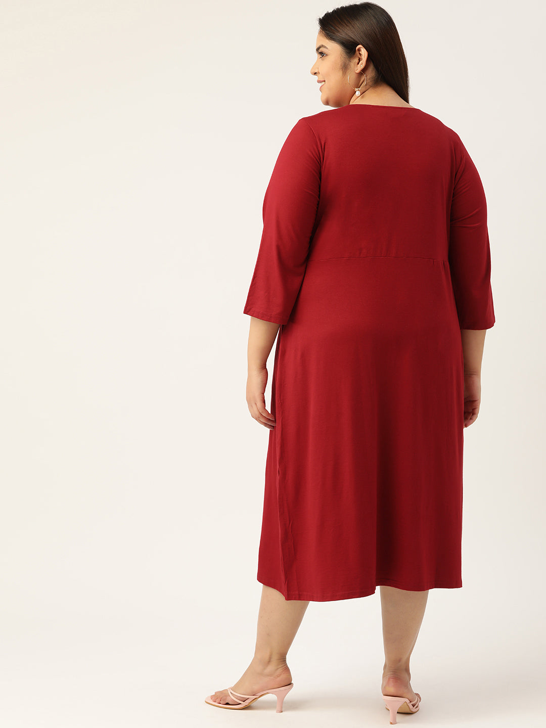 Plus Size knitted Midi Dress