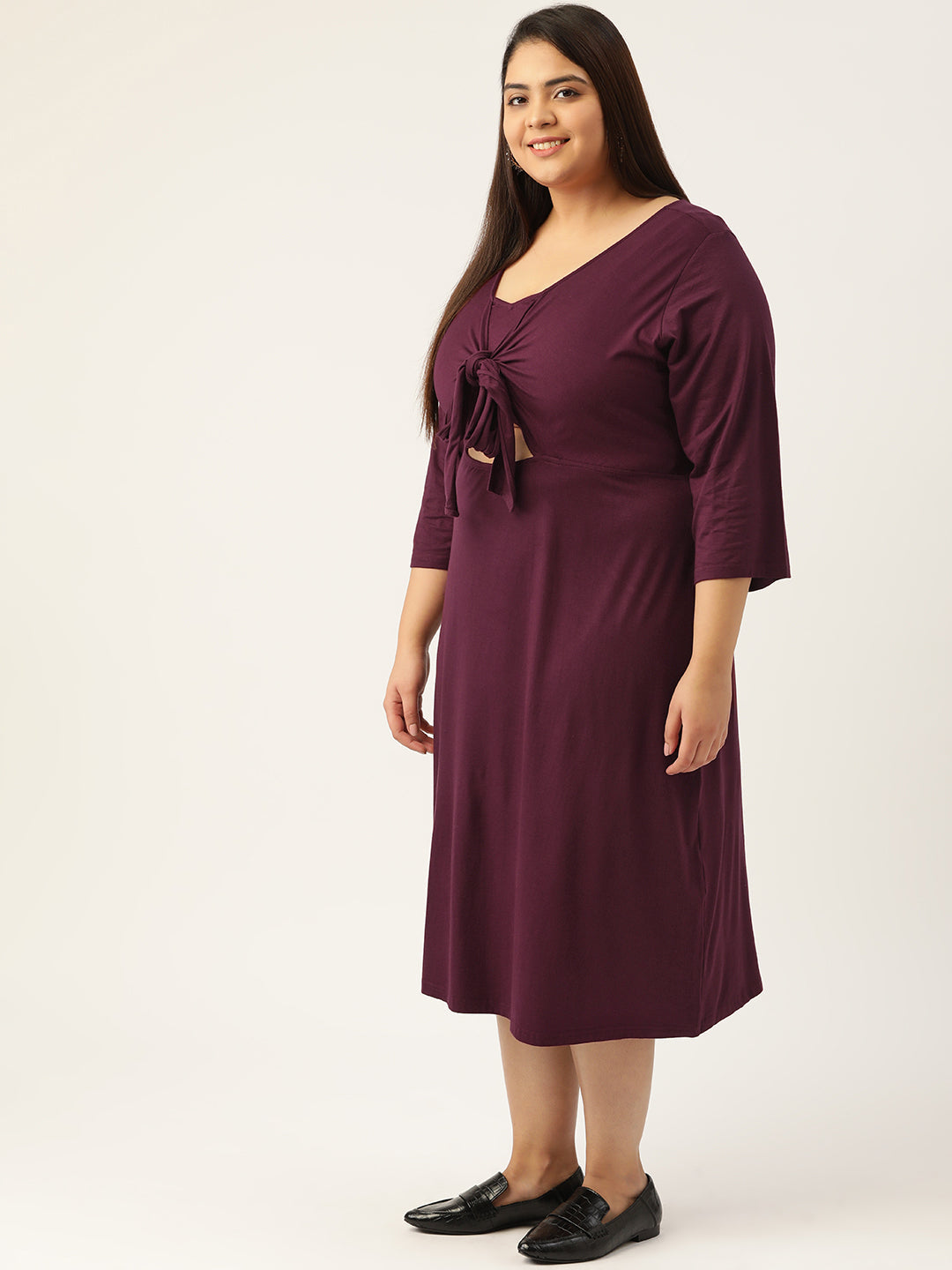 Plus Size knitted Midi Dress