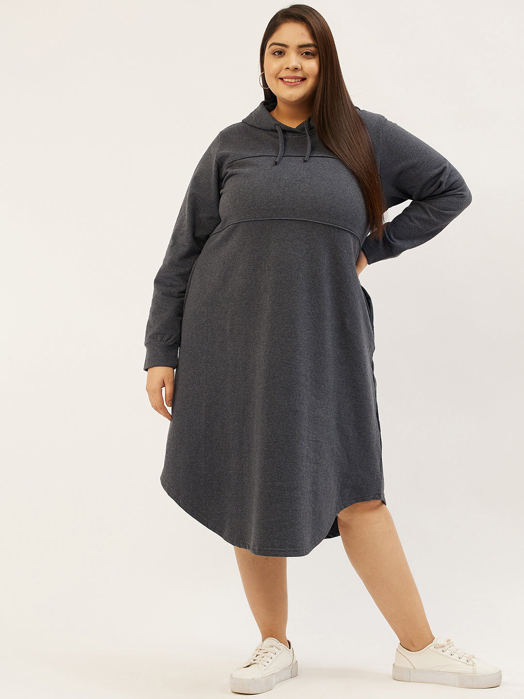 Everday Ease Hoodie Fleece Dress