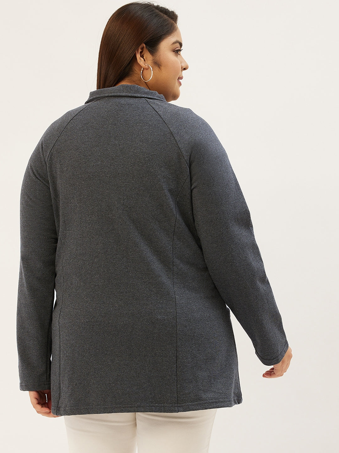 Mandarin Collar Pullover Sweatshirt
