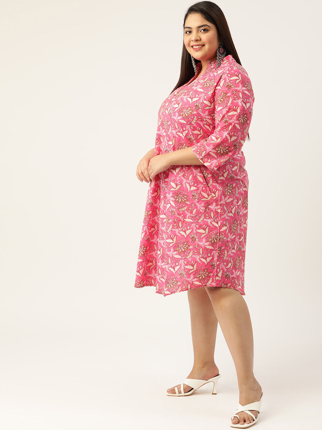 Plus Size A-Line Cotton Dress