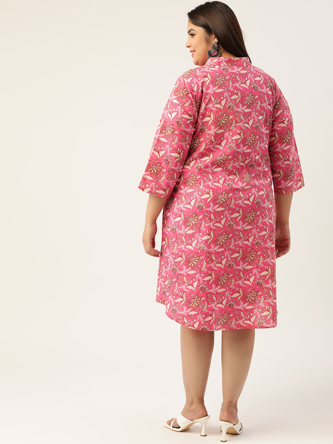 Plus Size A-Line Cotton Dress