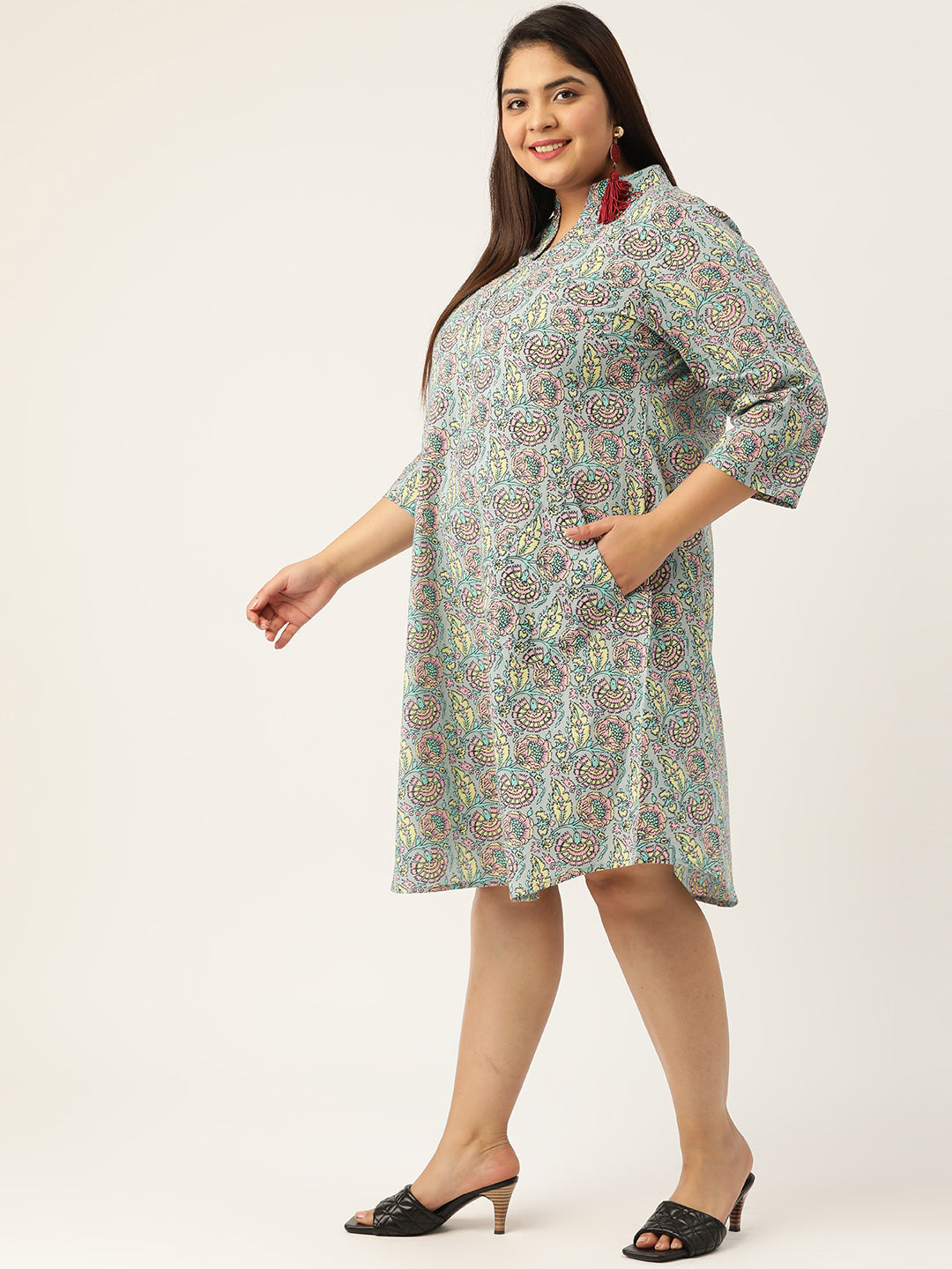 Plus Size A-Line Cotton Dress