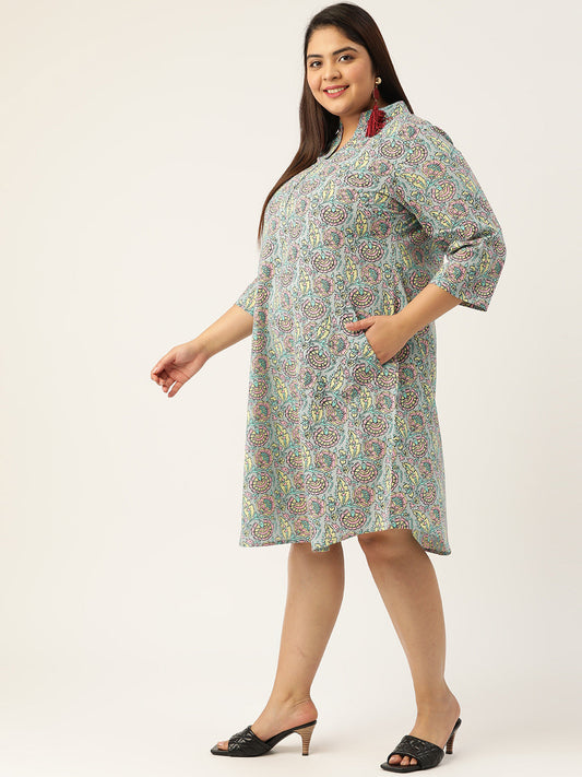 Plus Size A-Line Cotton Dress