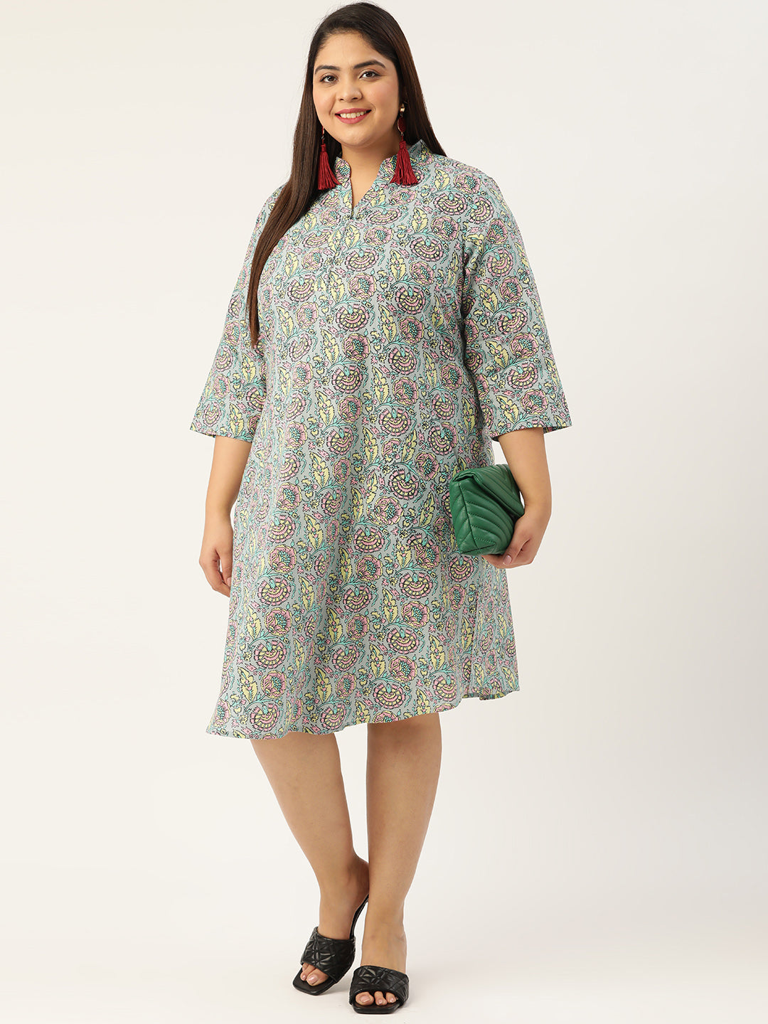 Plus Size A-Line Cotton Dress