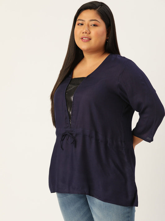 Stylish Plus Size Women Casual Top
