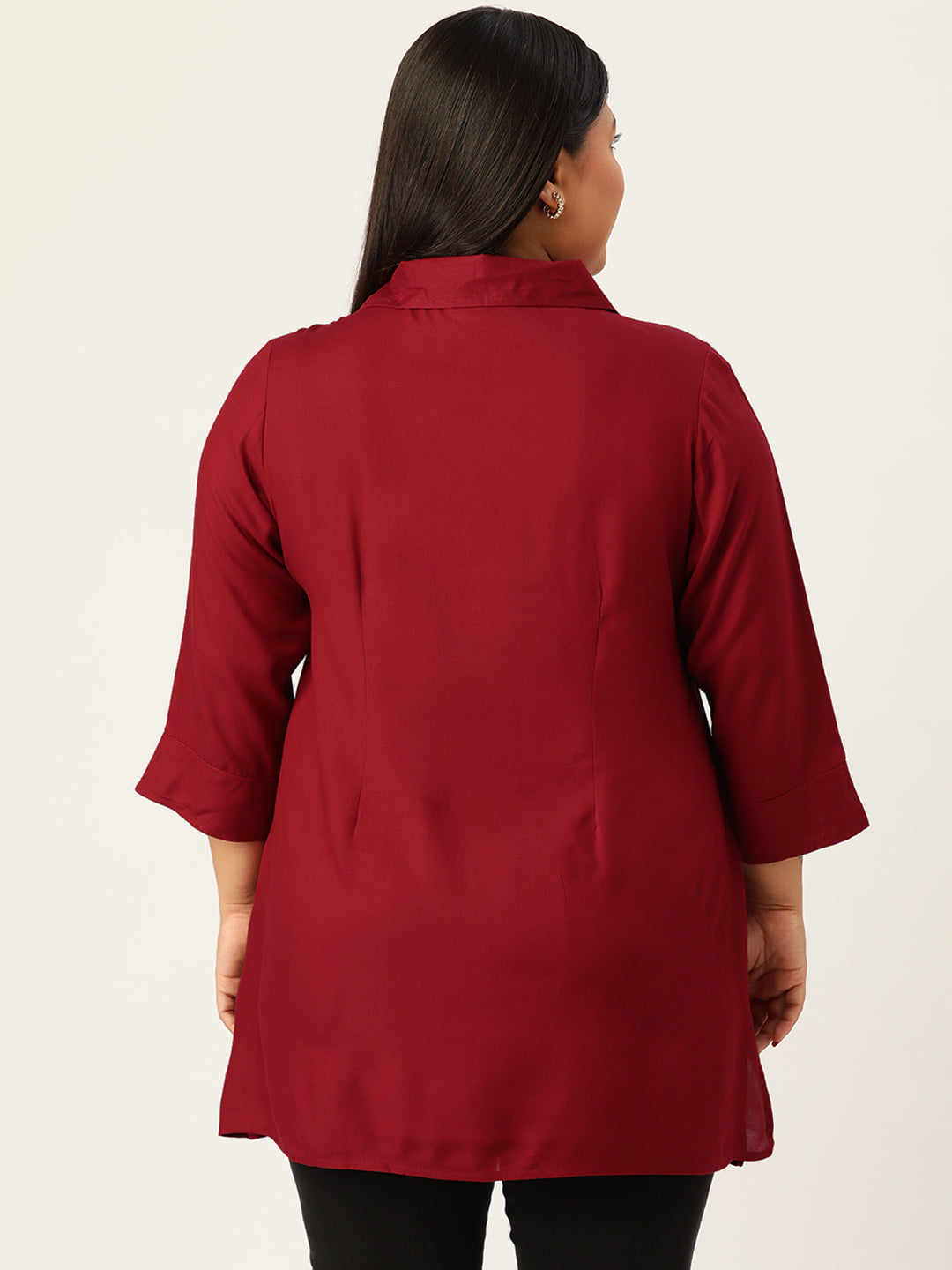 Plus Size Sequined Top