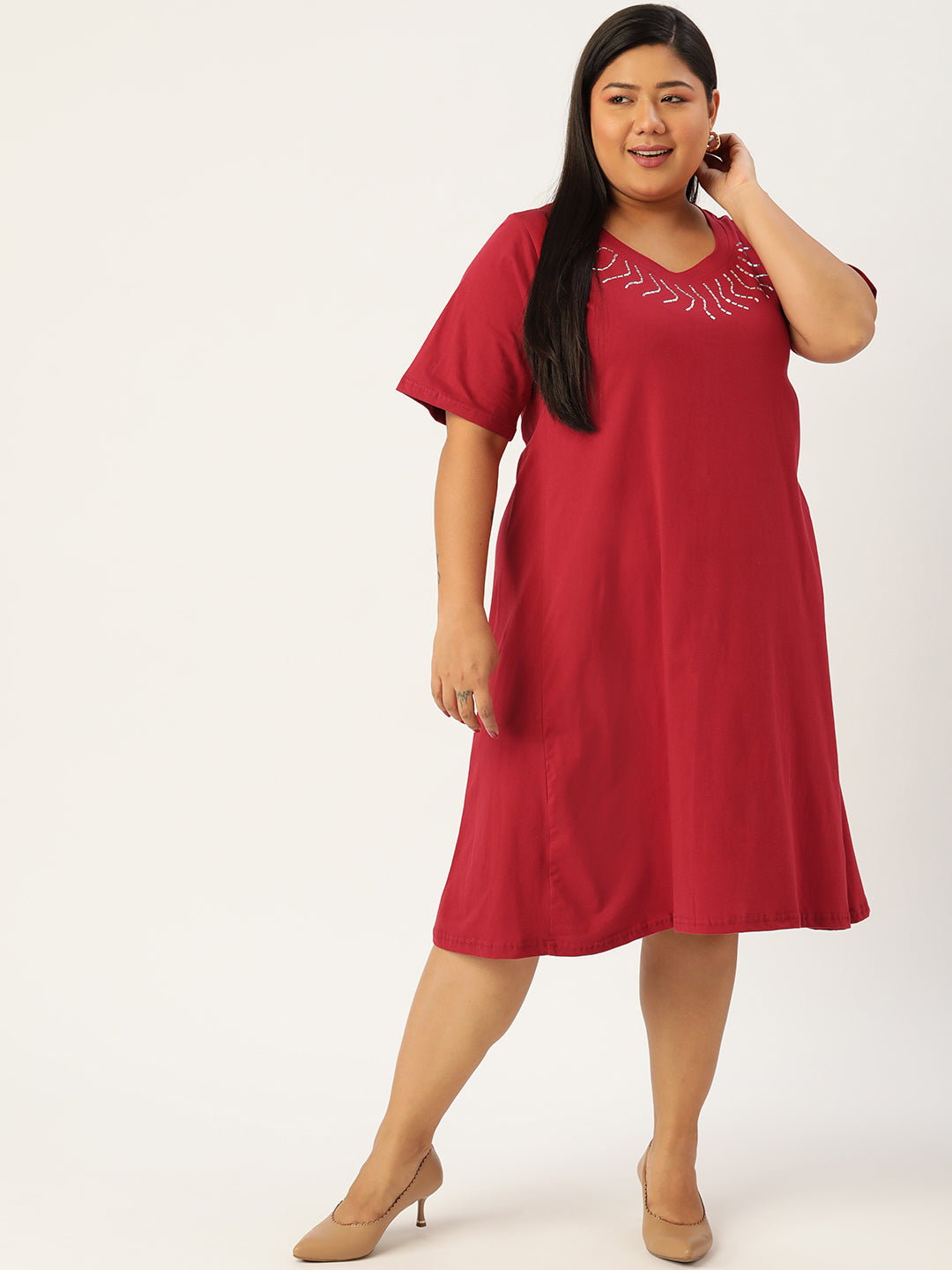 Plus Size Cotton Dress