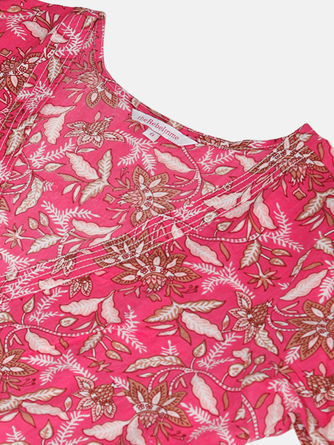 Plus Size Floral Print Midi Dress