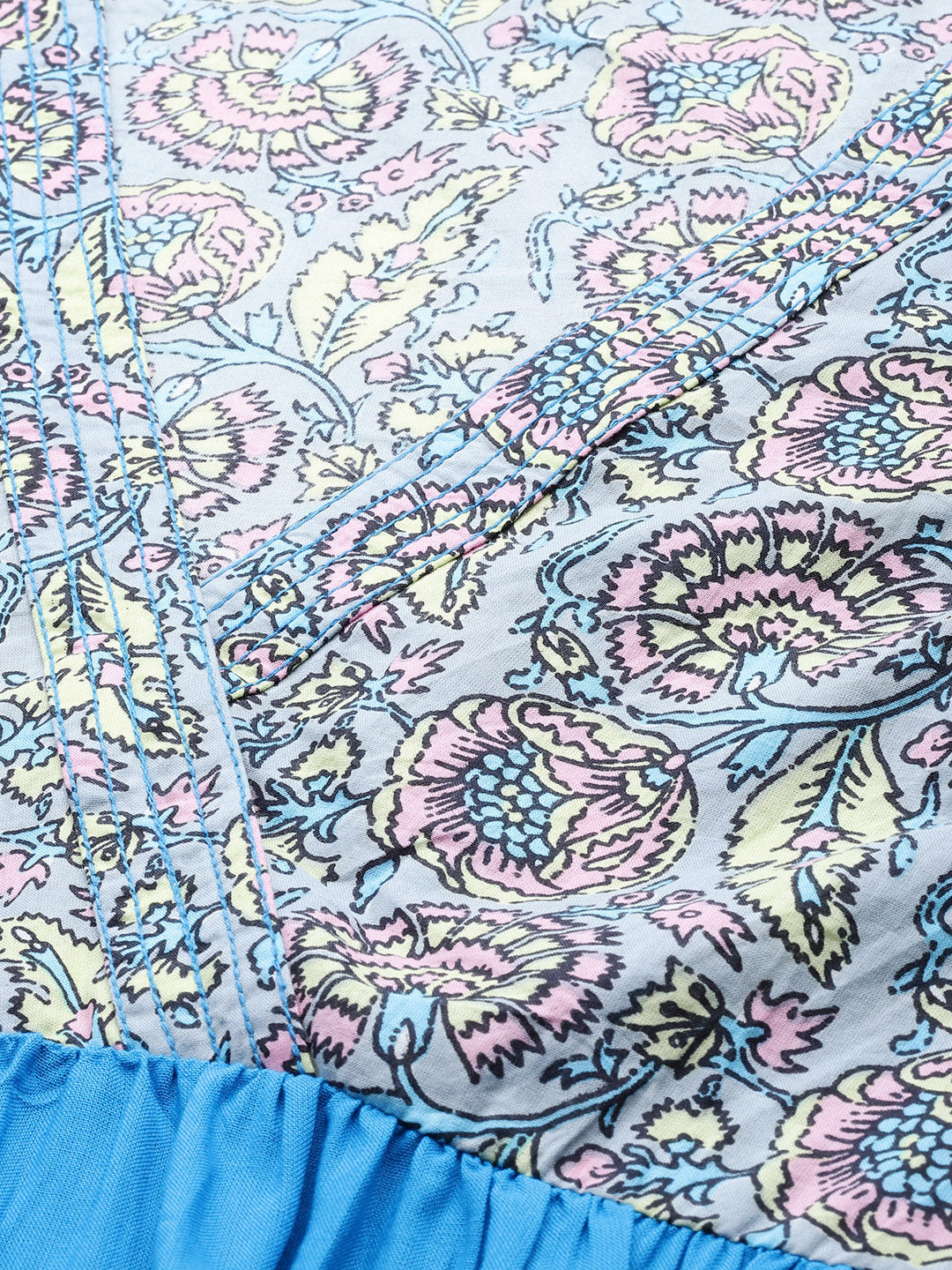 Plus Size Floral Print Midi Dress