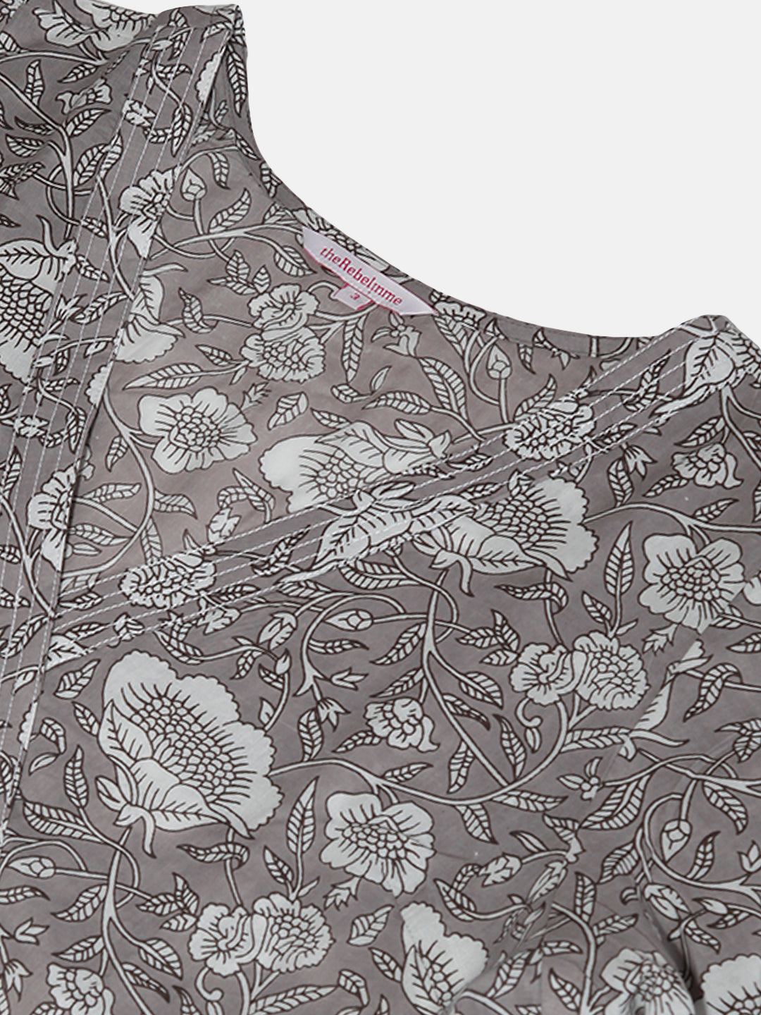 Plus Size Floral Print Midi Dress