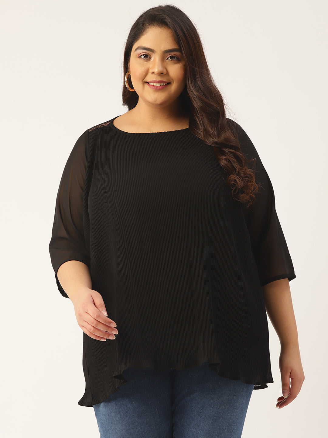 Elegant Plus Size Women Casual Top