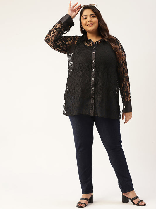 Elegant Plus Size Women Casual Top