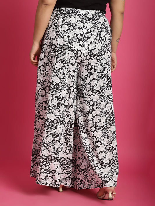 Chic Plus Size Women's Pallazos in Woven Rayon