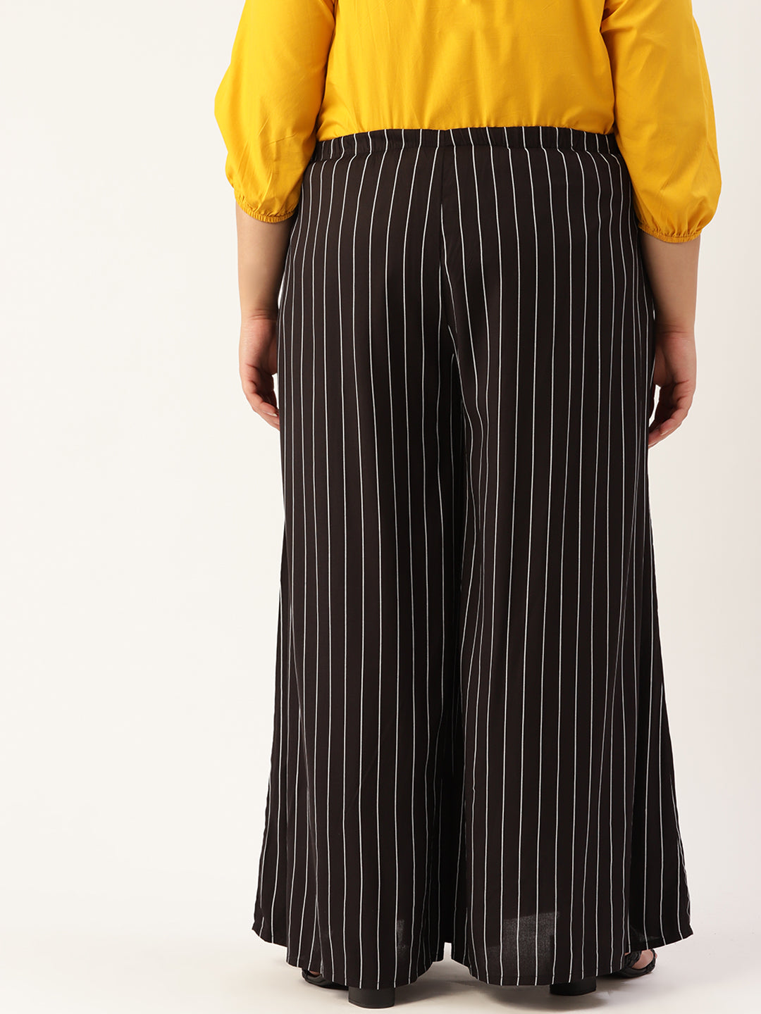 Plus Size Wide Leg Flared Palazzo