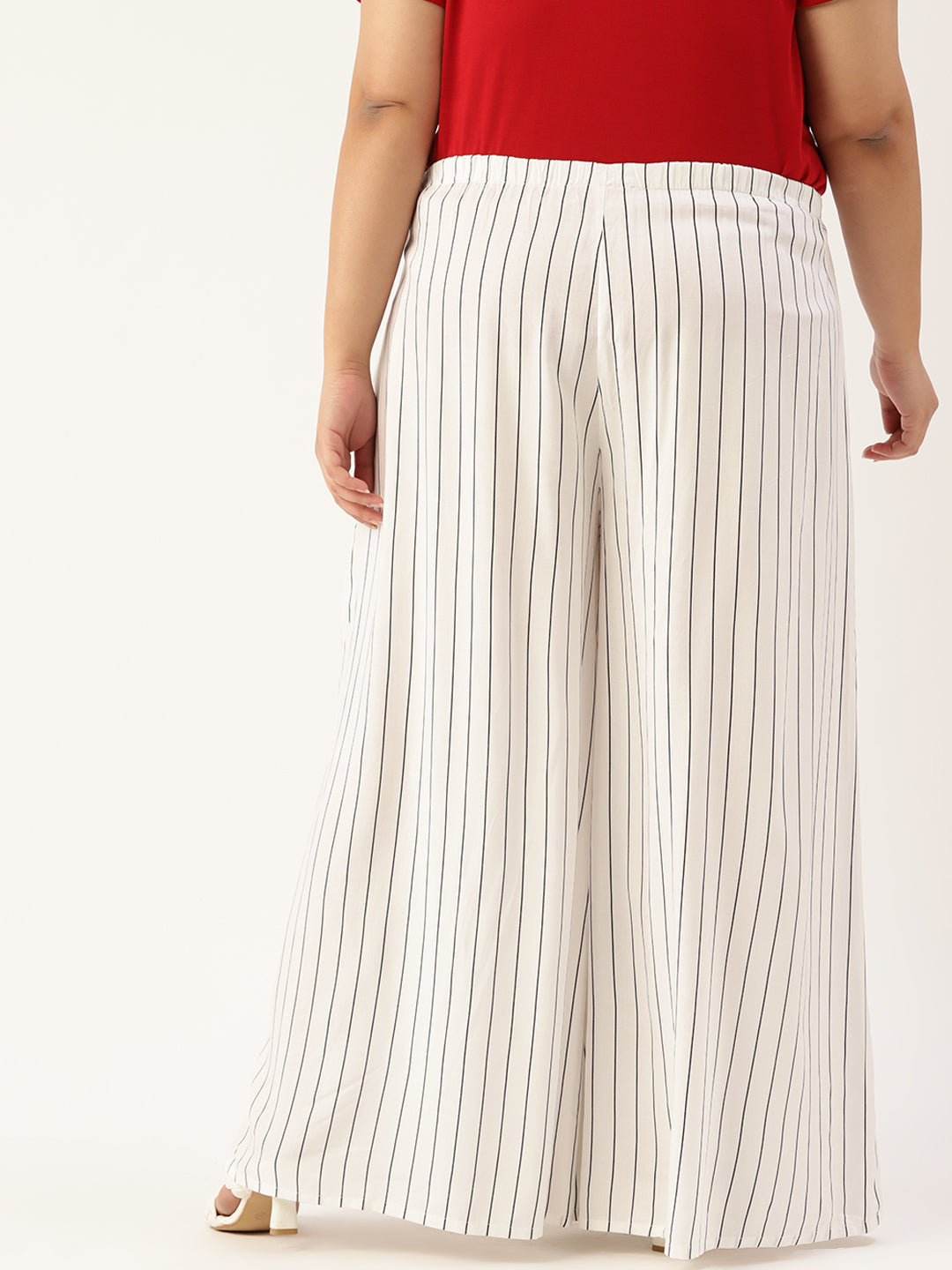 Plus Size Wide Leg Flared Palazzo