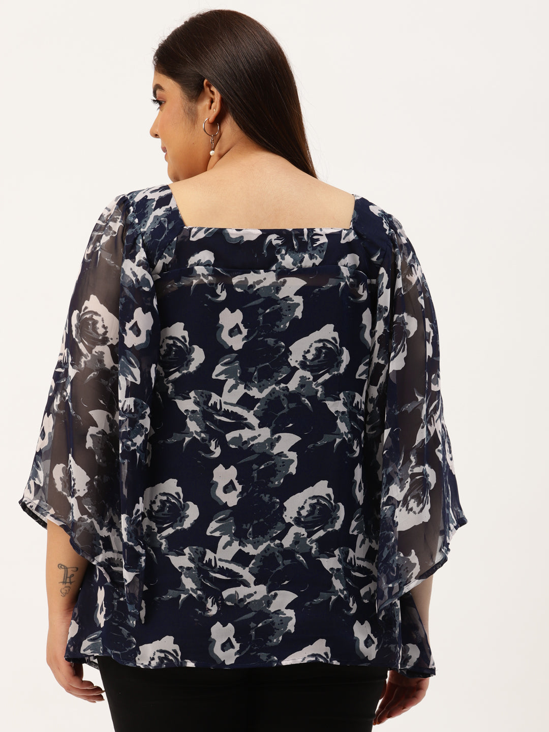Plus Size A-Line Georgette Top
