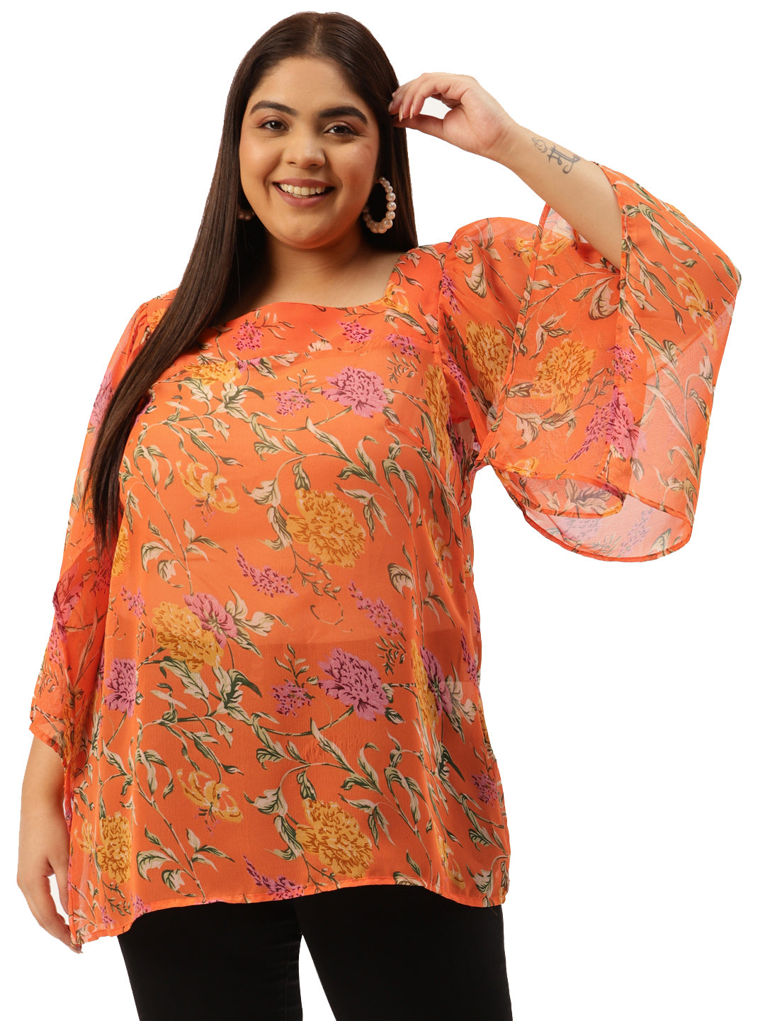 Elegant Plus Size Women Casual Top