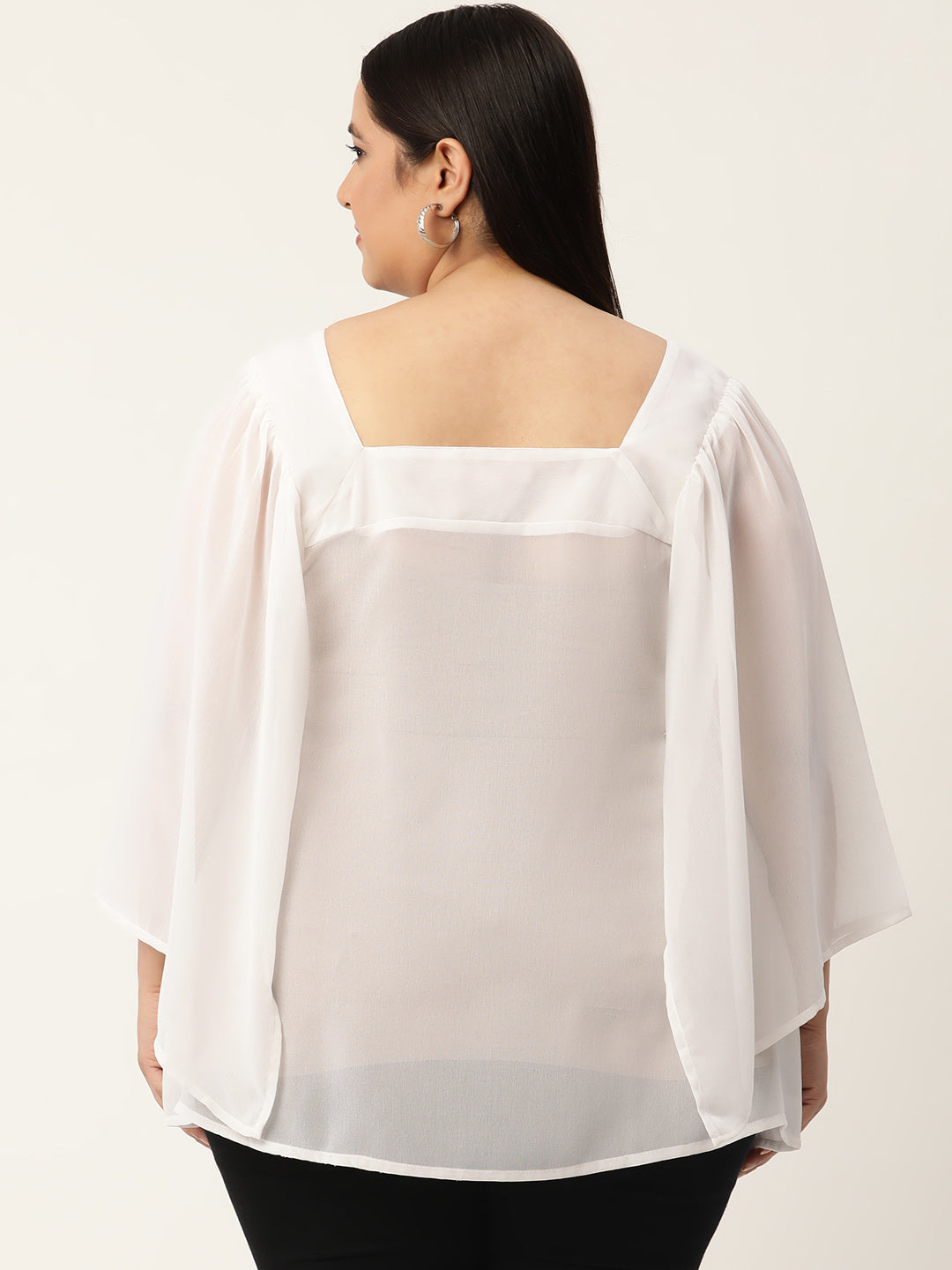 Plus Size A-Line Georgette Top