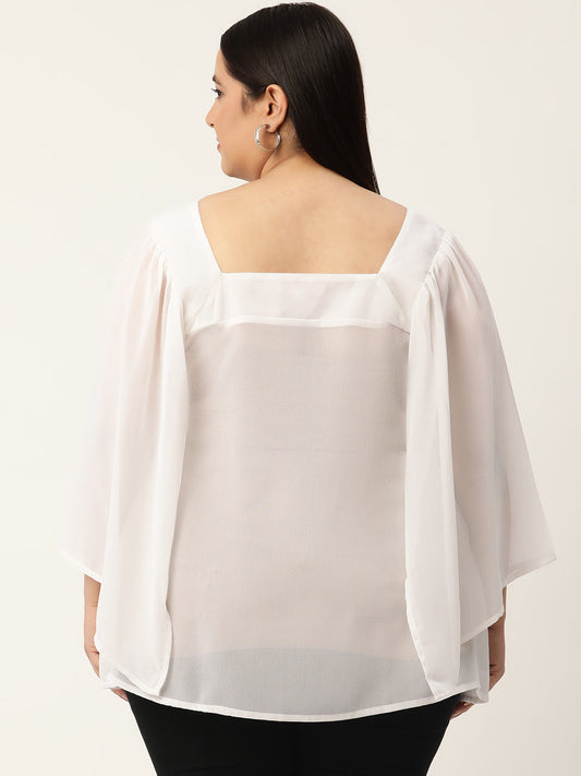 Plus Size A-Line Georgette Top
