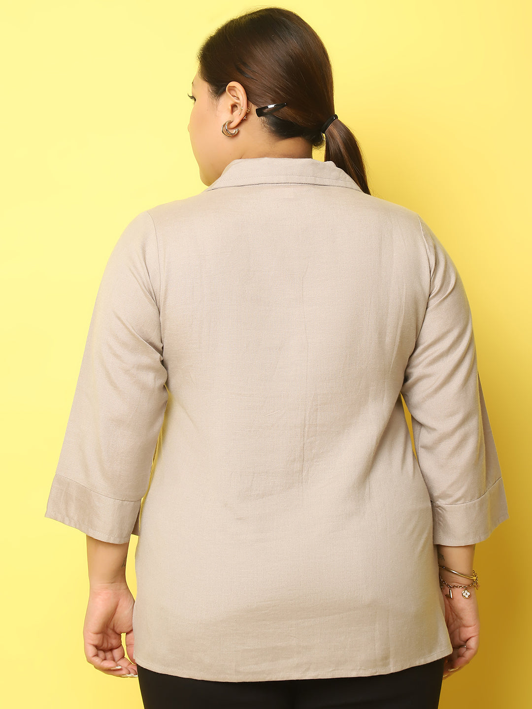 Elegant Plus Size Women Casual Top