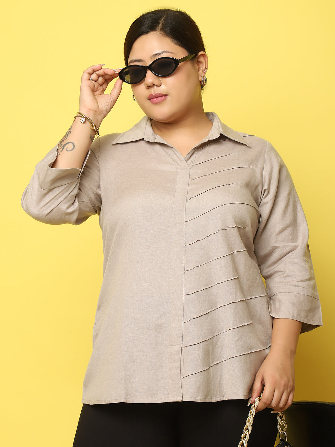 Elegant Plus Size Women Casual Top