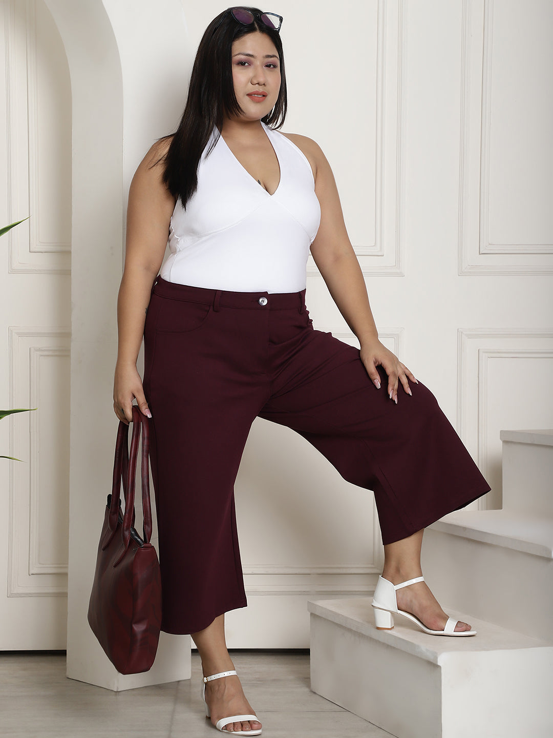 Chic Plus Size Women’s Casual Wear Trouser