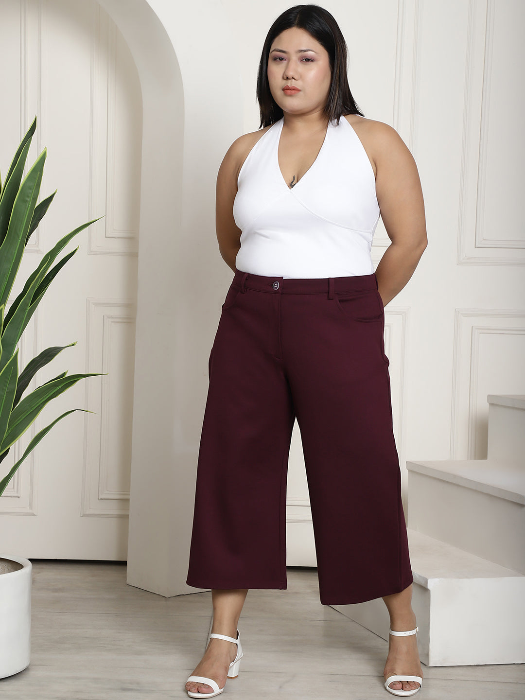 Chic Plus Size Women’s Casual Wear Trouser