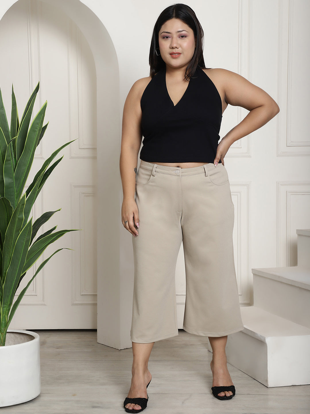 Chic Plus Size Women’s Casual Wear Trouser