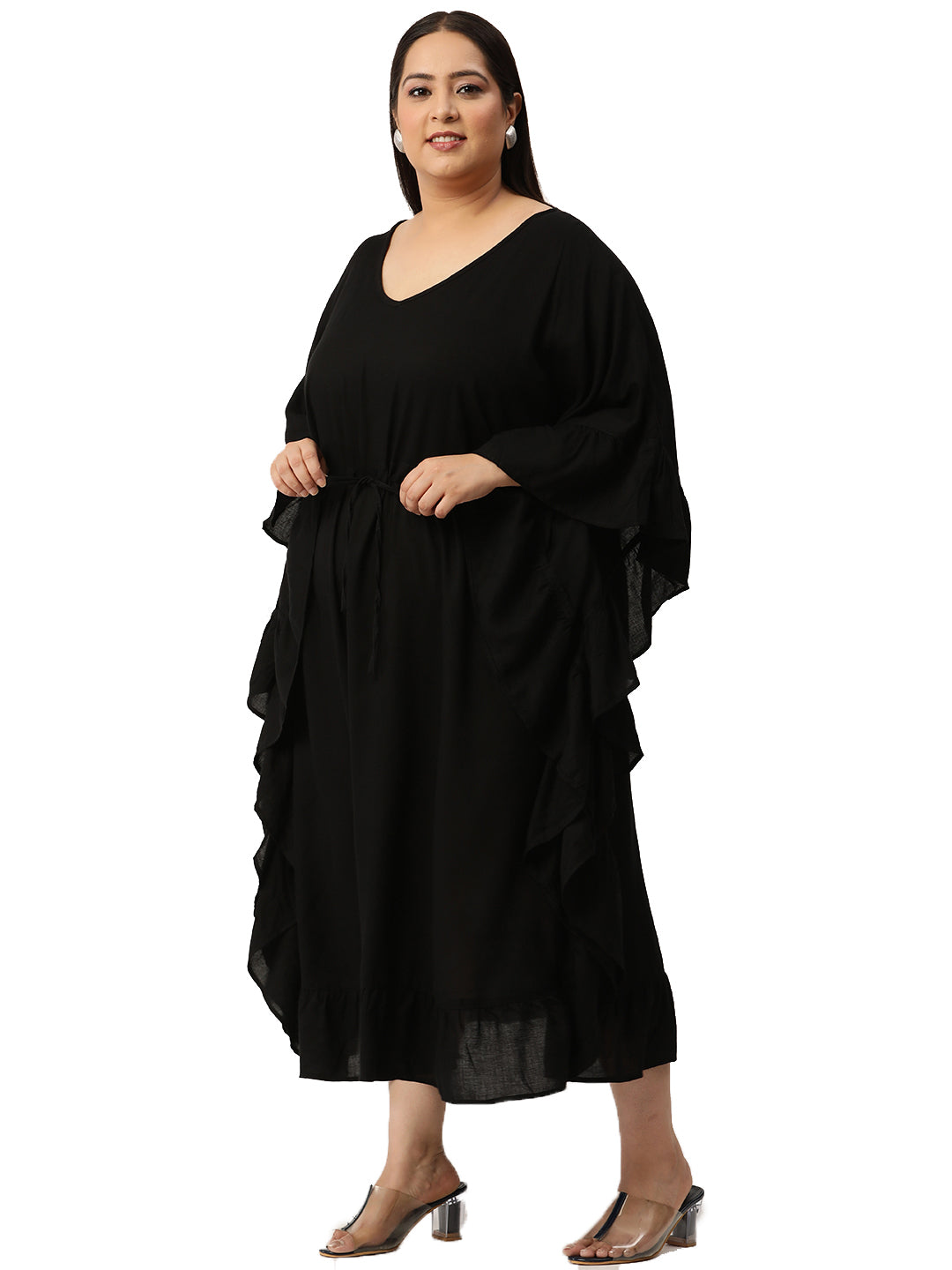 Plus Size Kaftan Midi Dress