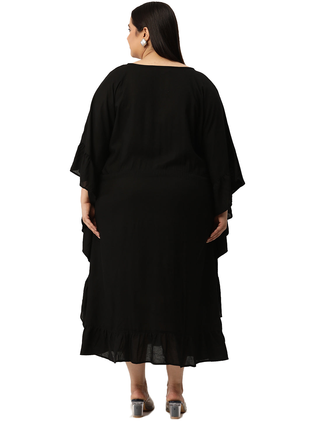 Plus Size Kaftan Midi Dress