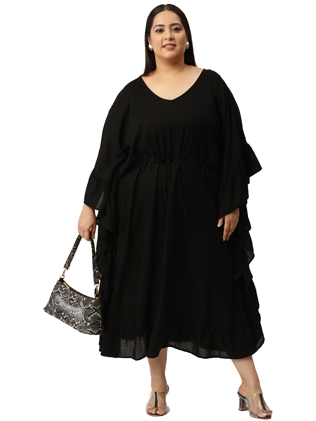 Plus Size Kaftan Midi Dress