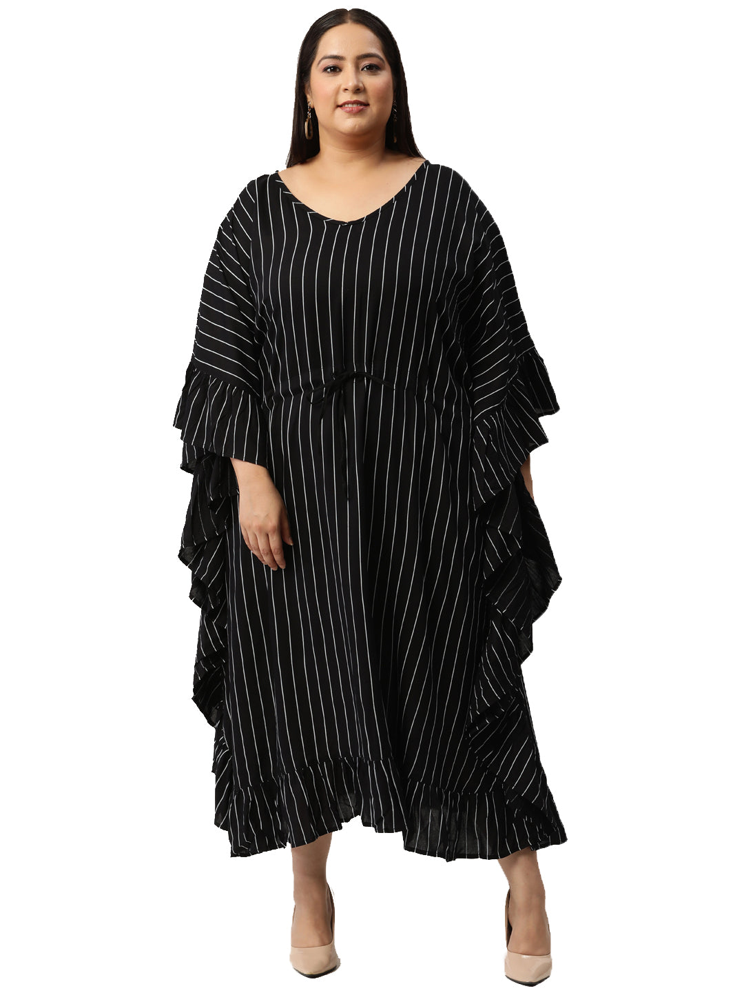 Plus Size Kaftan Midi Dress
