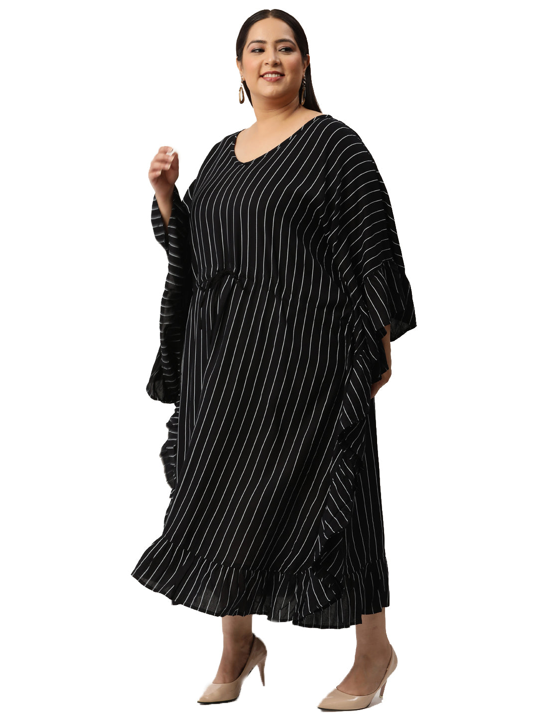 Plus Size Kaftan Midi Dress