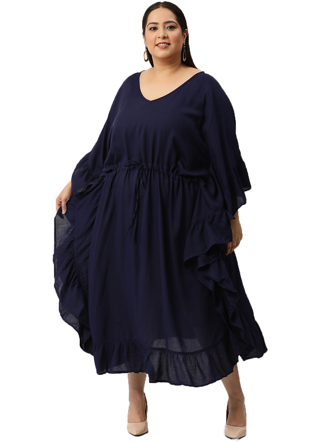 Plus Size Kaftan Midi Dress