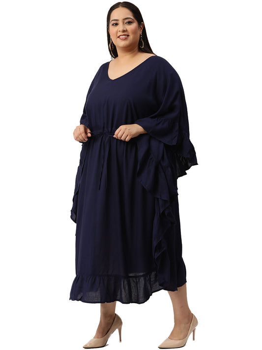 Plus Size Kaftan Midi Dress