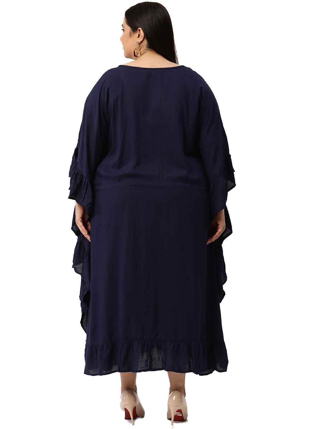 Plus Size Kaftan Midi Dress